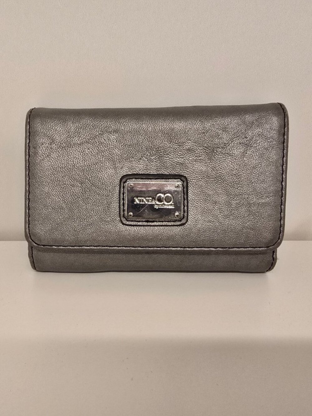Nine & Co. by Nine West Wallet Metallic Silver Pewter